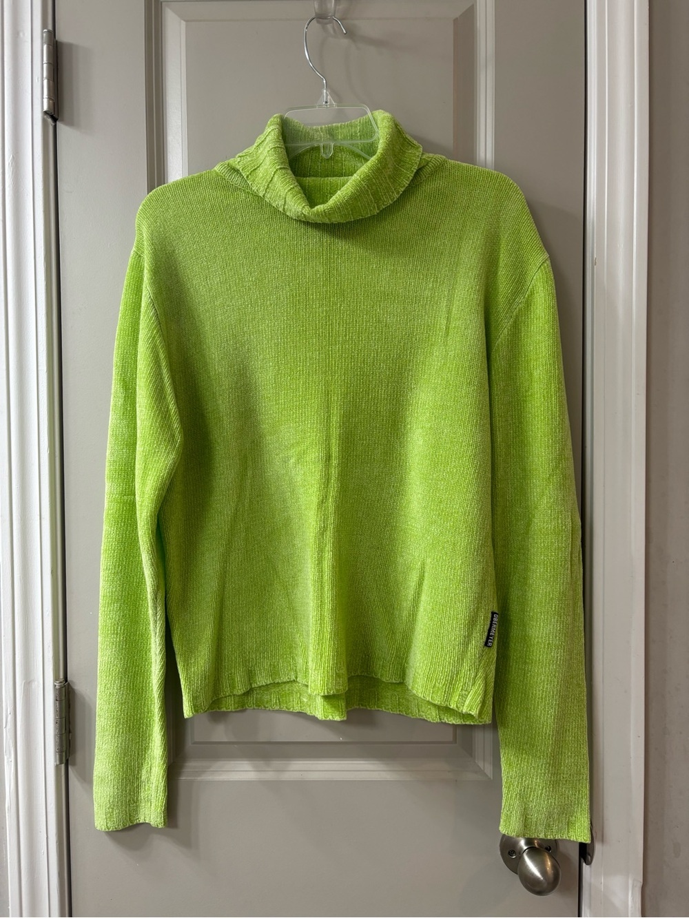 Obenmeyer  Neon Lime Turtleneck Sweater